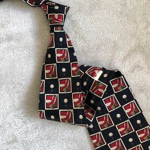 Golf Themed Silk Necktie by Arnold Palmer